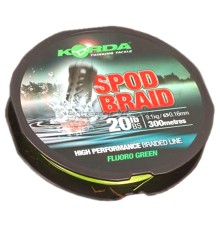 Шнур сподовый Korda Spod Braid 300м 20lb Fluo Green